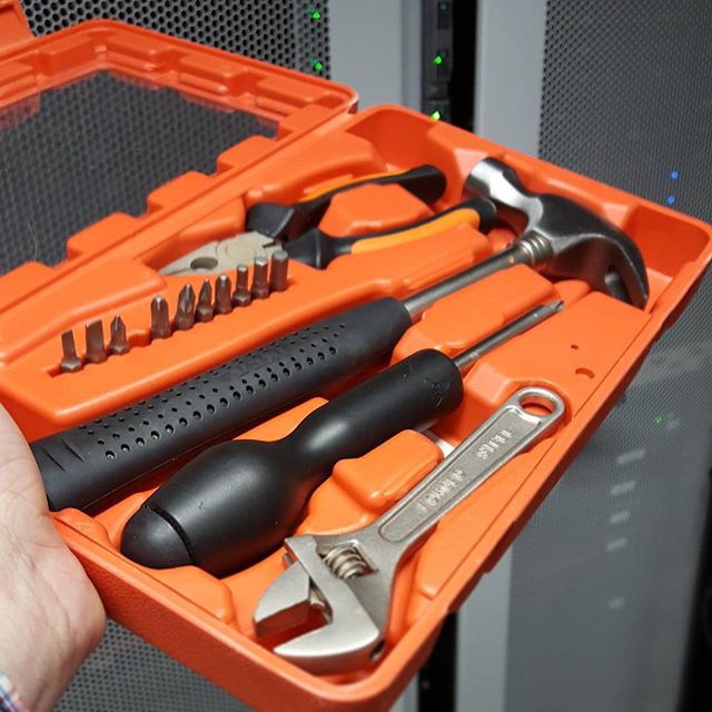 Tools for fixing servers,  I never get to use the middle one…