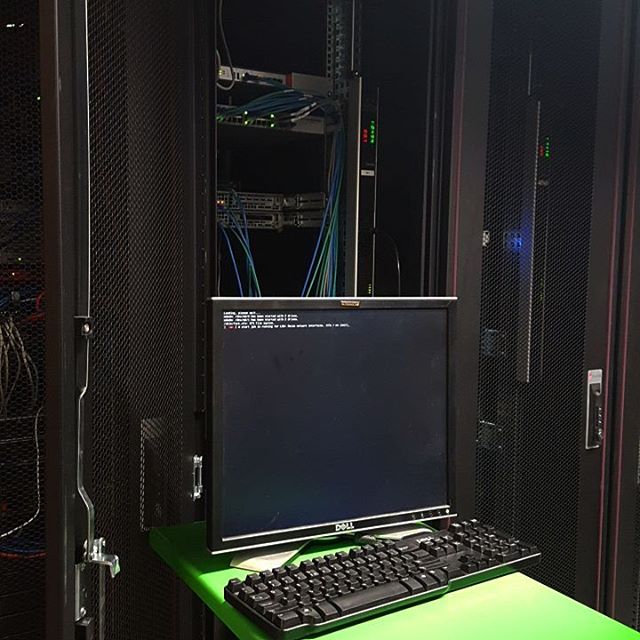 Should be home looking for what I forgot to pack, but standing in a datacenter petting a server..