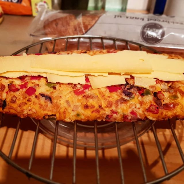 There is no such thing as to much cheese on pizza bread.. (or old Amsterdam in this case)